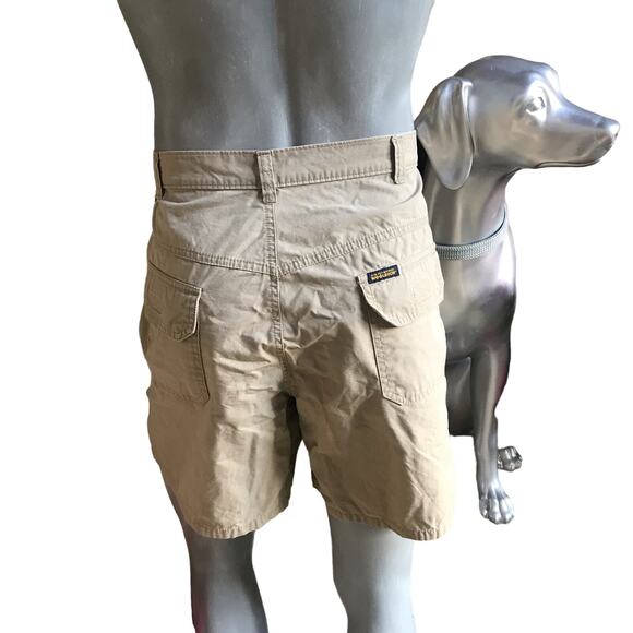 Woolrich Cargo Khaki Tan Cotton Shorts Men's Size 40 - Picture 1 of 6
